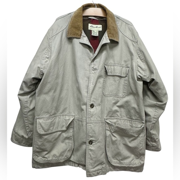 Eddie Bauer Other - Vintage Eddie Bauer Chore Barn Coat Goose Down Liner Men’s Sz M Corduroy Collar